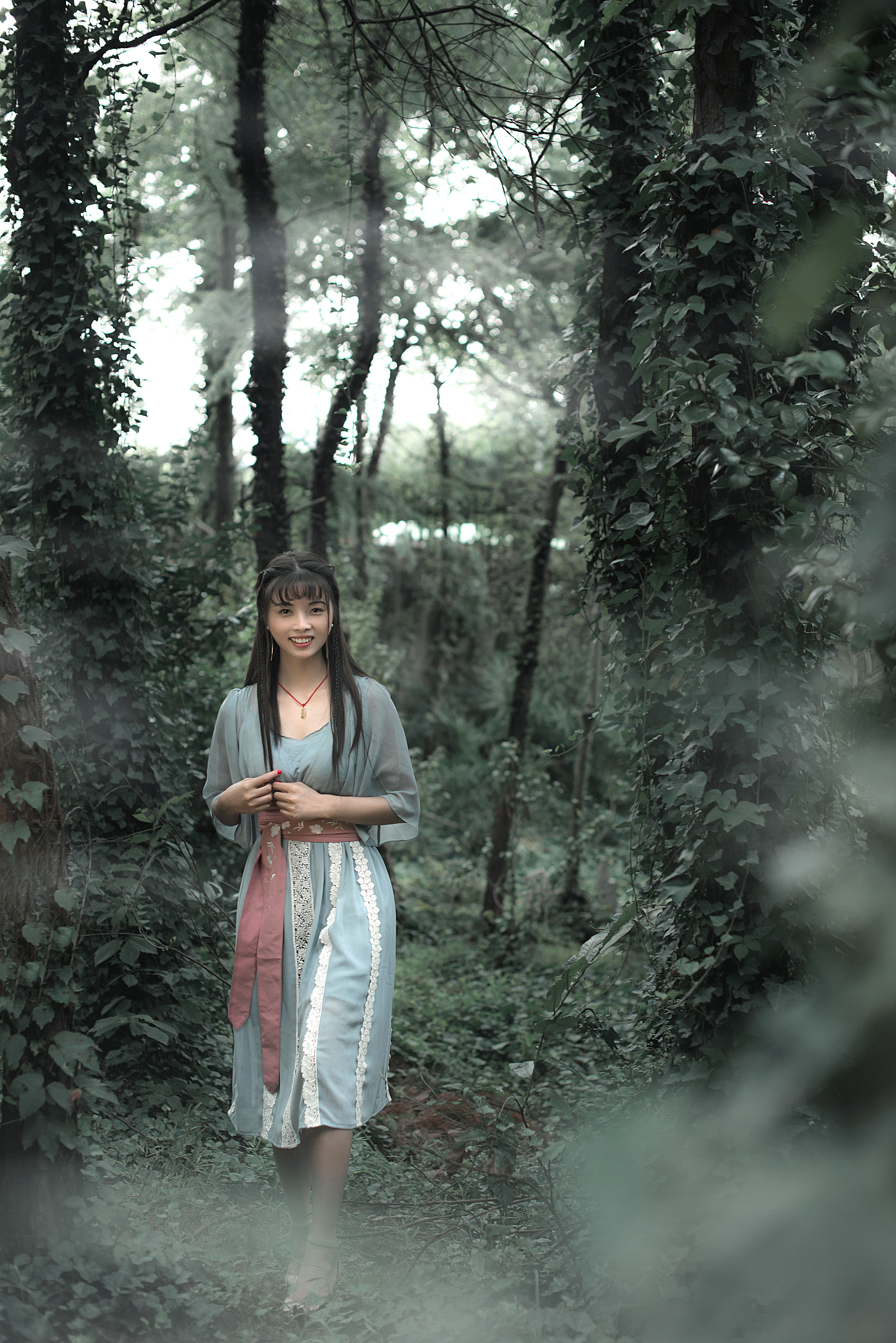 森系照片一组茶花园