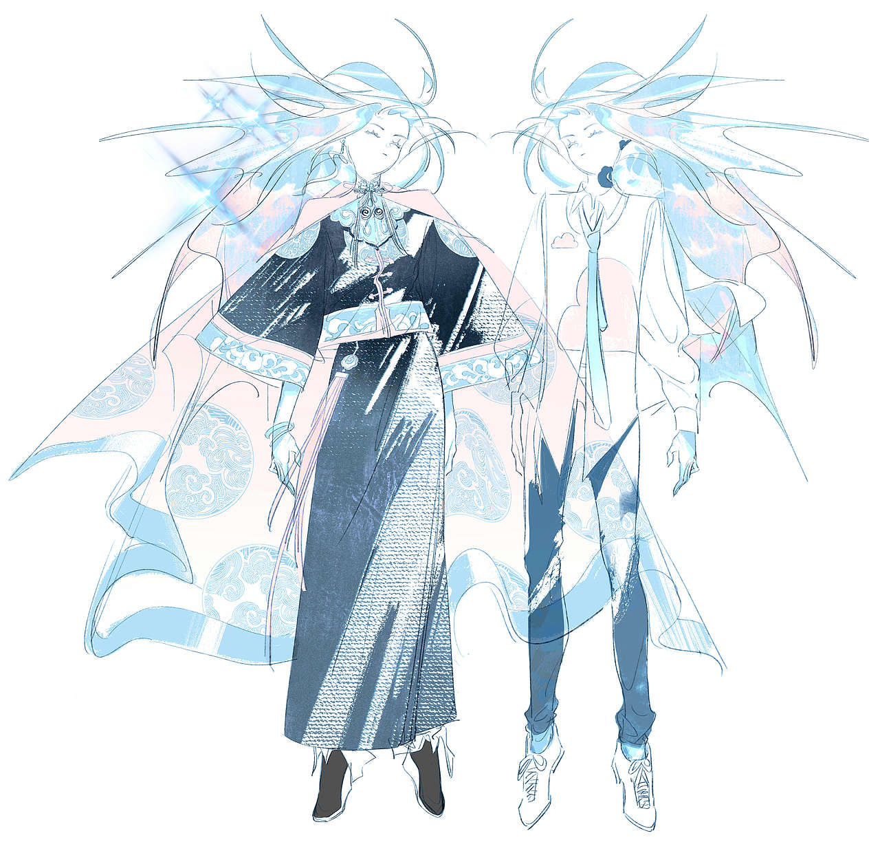 天青石（图ZMzIyMTM3NTUy） - 商业插画 - 站酷设计师织雾安转原创素材 - 站酷ZCOOL