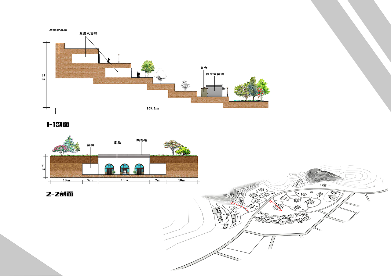 窑洞地坑院民俗文化村景观规划设计