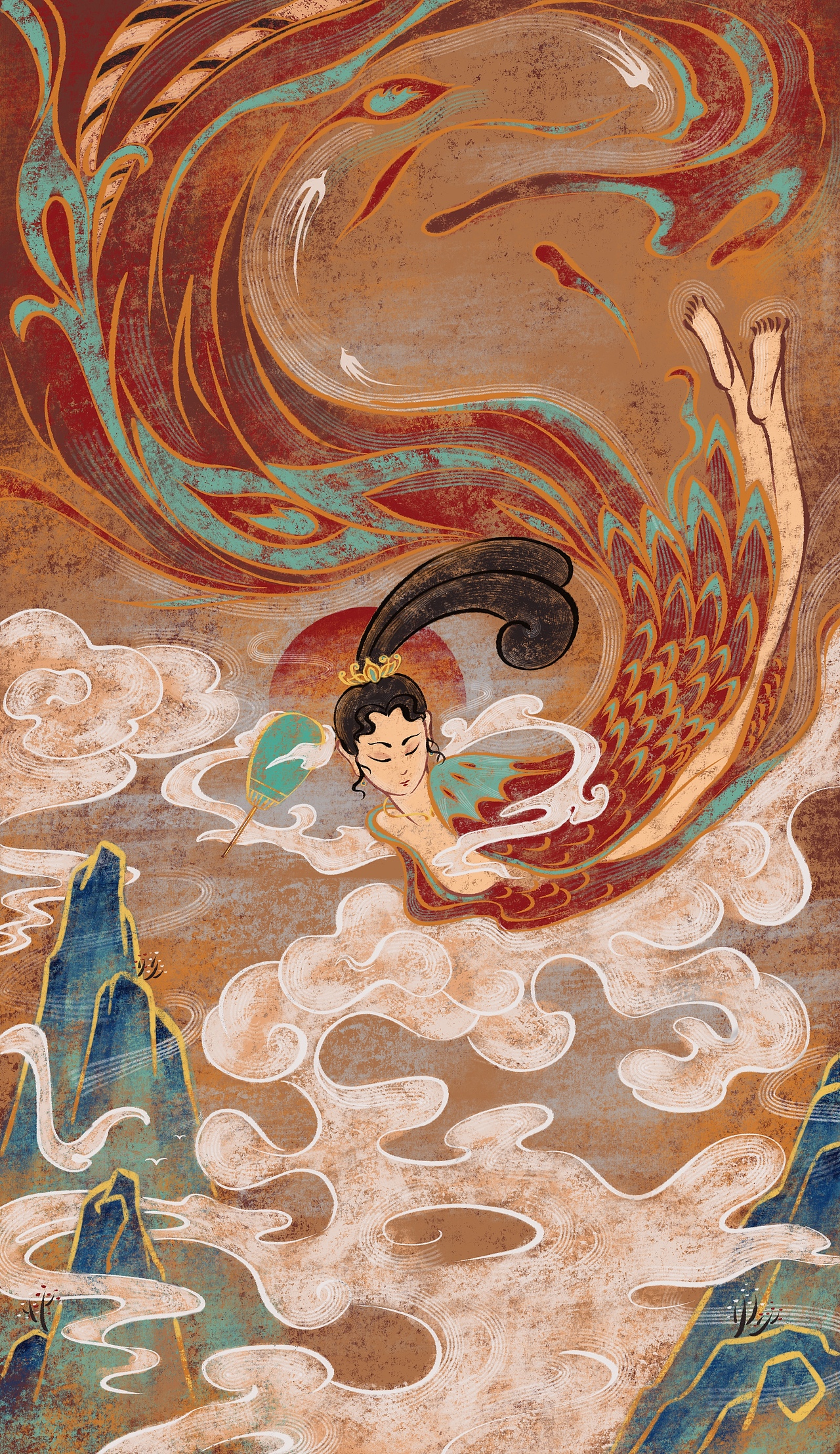 《洛神赋》插画系列（图ZMjEwMDg2MDQ0） - 创作习作 - 站酷设计师玉鑫原创素材 - 站酷ZCOOL