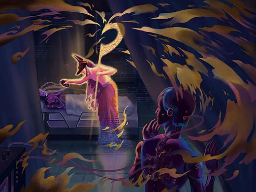 梦境 | 仿生人会梦见电子羊吗（个人主页-ZNTY2Njg2MzI=） - 创作习作 - 站酷设计师芊羽偶尔上一下网原创素材 - 站酷ZCOOL