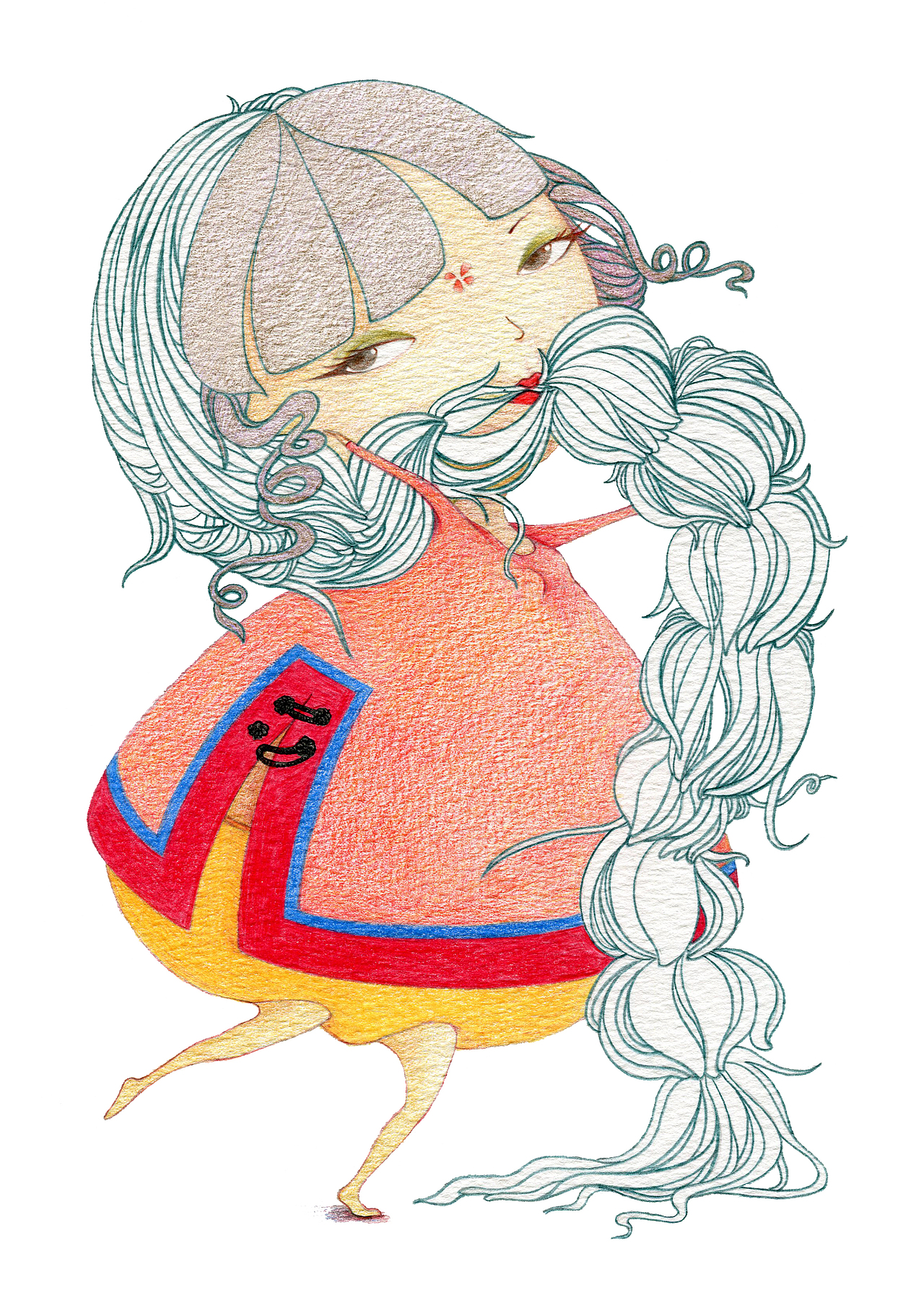 可爱的小女孩（图ZMTMxMzg0Njk2） - 商业插画 - 站酷设计师杨佩琪原创素材 - 站酷ZCOOL