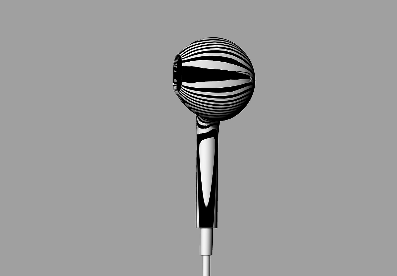 石皮设计工作室苹果耳机earpod建模渲染