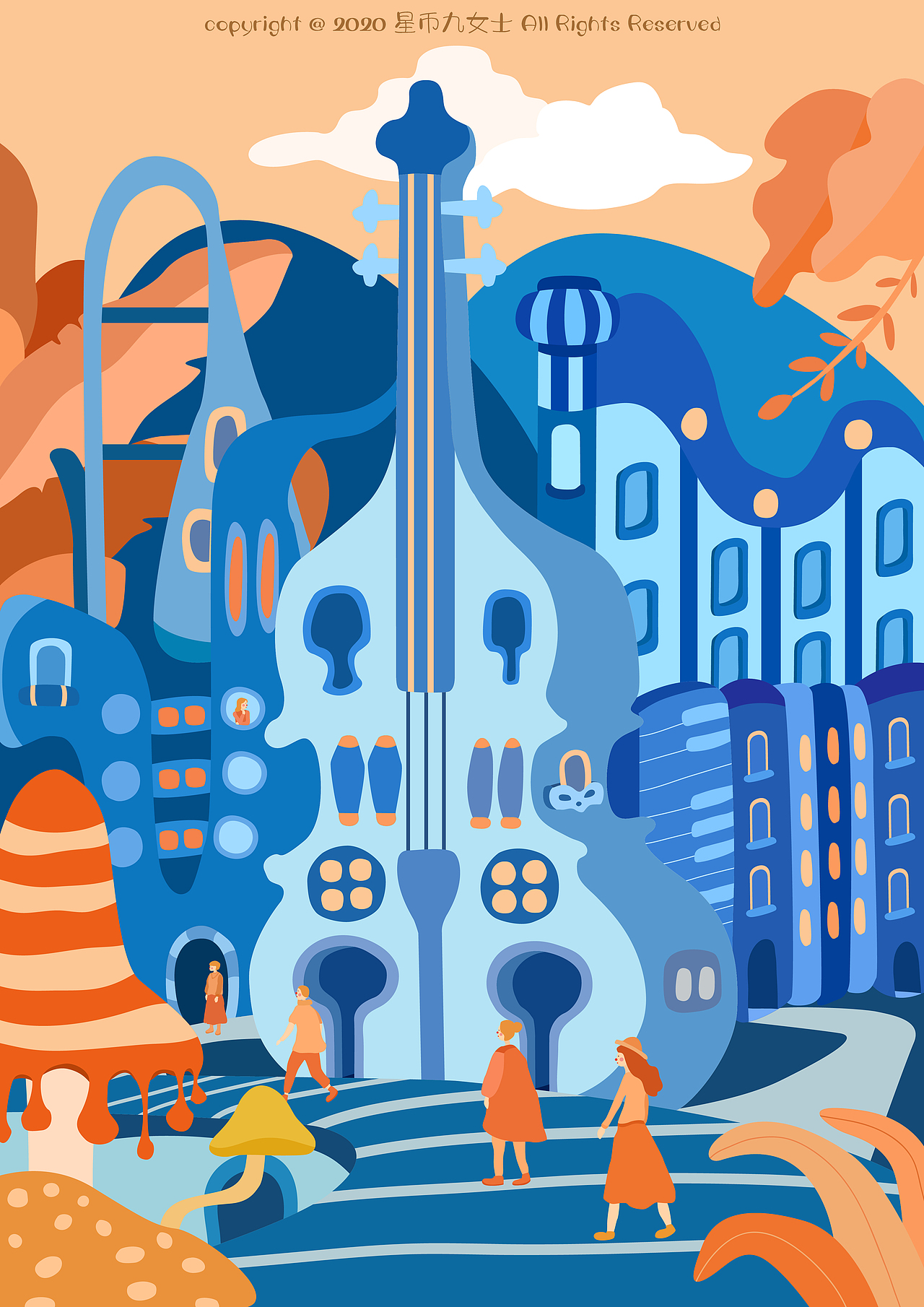 创想城市建筑空间|插画|创作习作|星币九女士_原创作品-站酷zcool