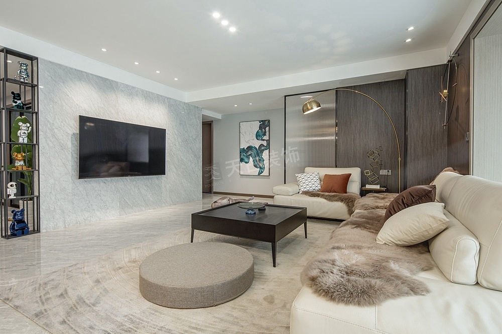 重庆御澜道装修设计,御澜道轻奢风格装修完工实景案例|空间|家装设计