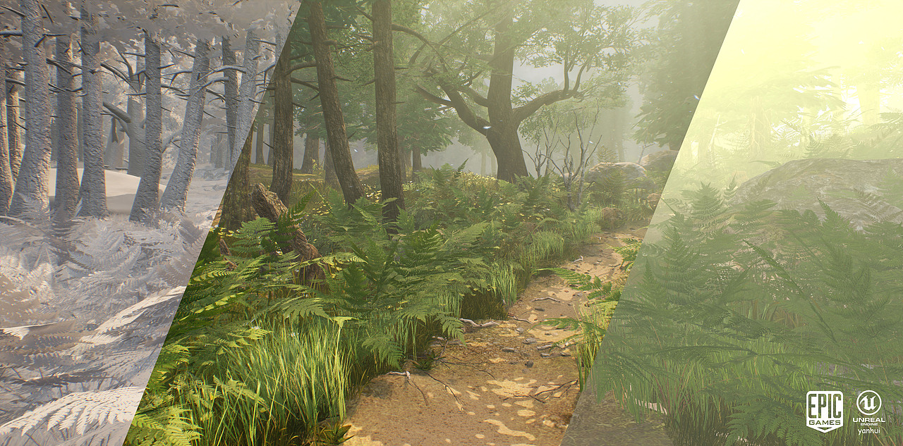 UE4练习《丛林》（图ZMjA0ODI0Njc2） - 场景 - 站酷设计师炎辉life原创素材 - 站酷ZCOOL