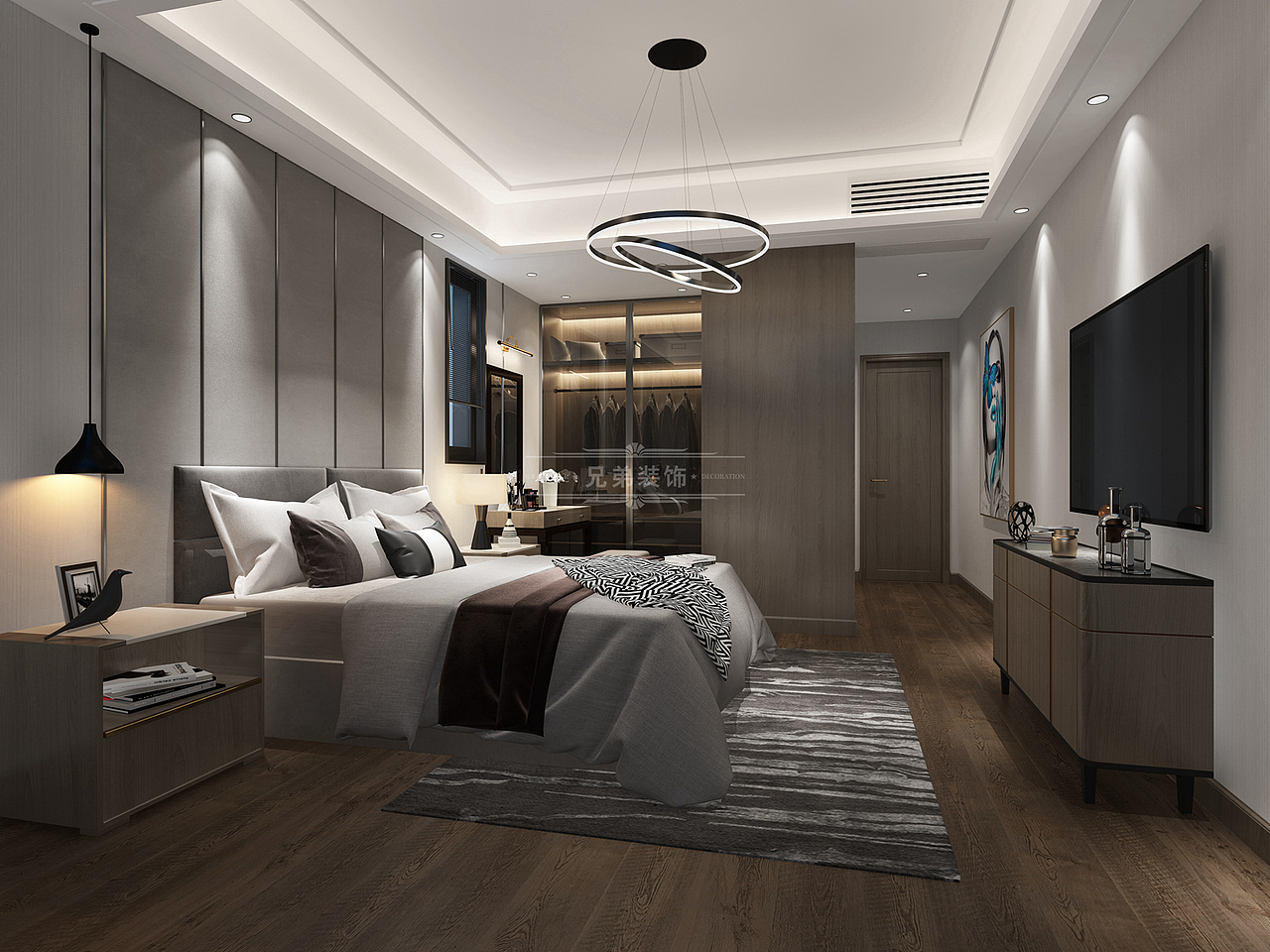 江山樾装修,江山樾叠拼别墅装修设计效果图,兄弟装饰