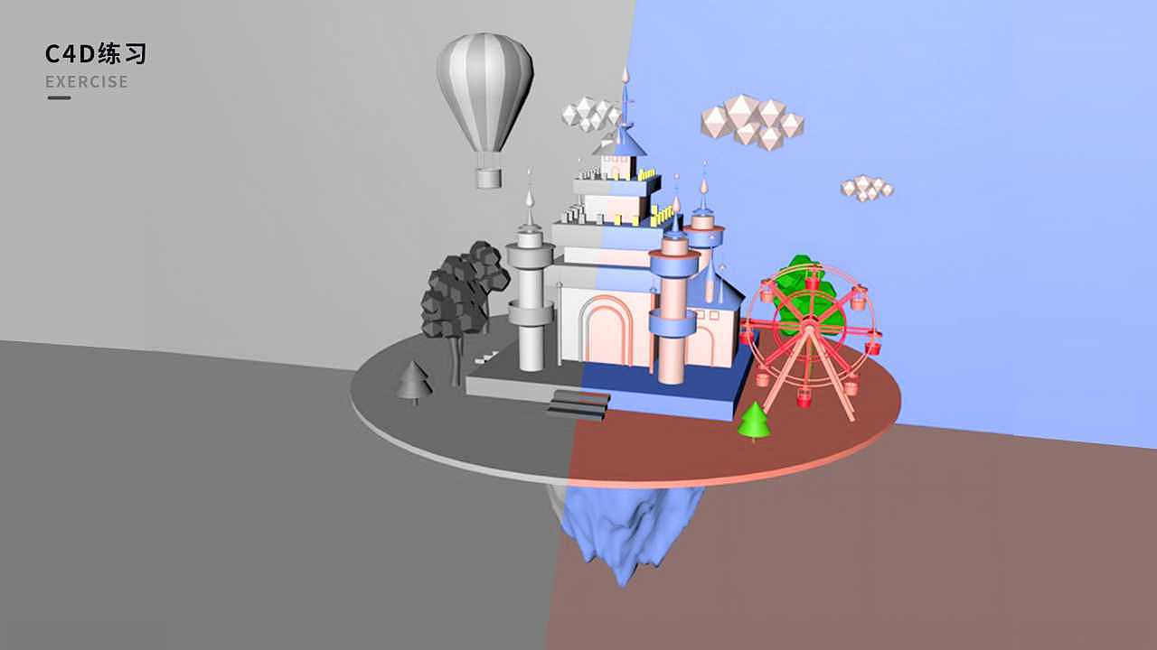 C4D练习（图ZMTUwODMzODY0） - 场景 - 站酷设计师尼可怪原创素材 - 站酷ZCOOL