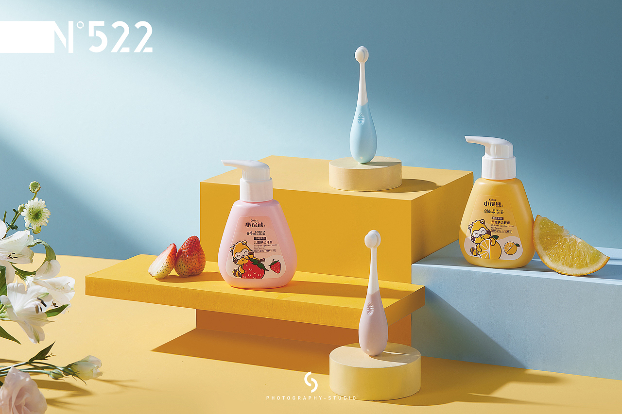 电商摄影 | 小浣熊儿童牙膏 & 522studio