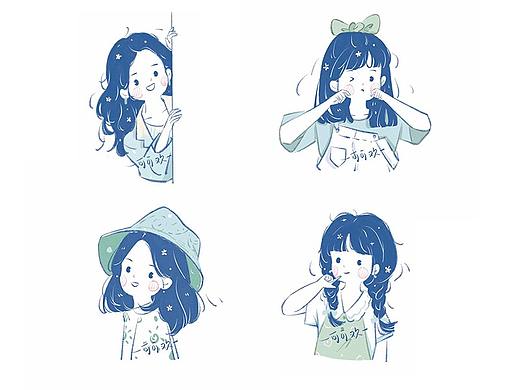 人物插画（可爱小清新）