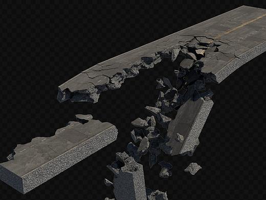 C4D粘连破碎效果展示