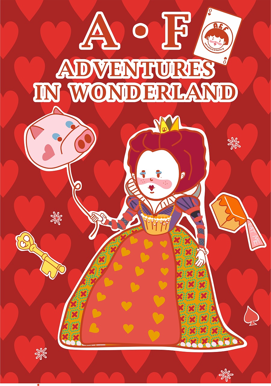 红桃皇后 red queen  蓝眼影的红桃皇后