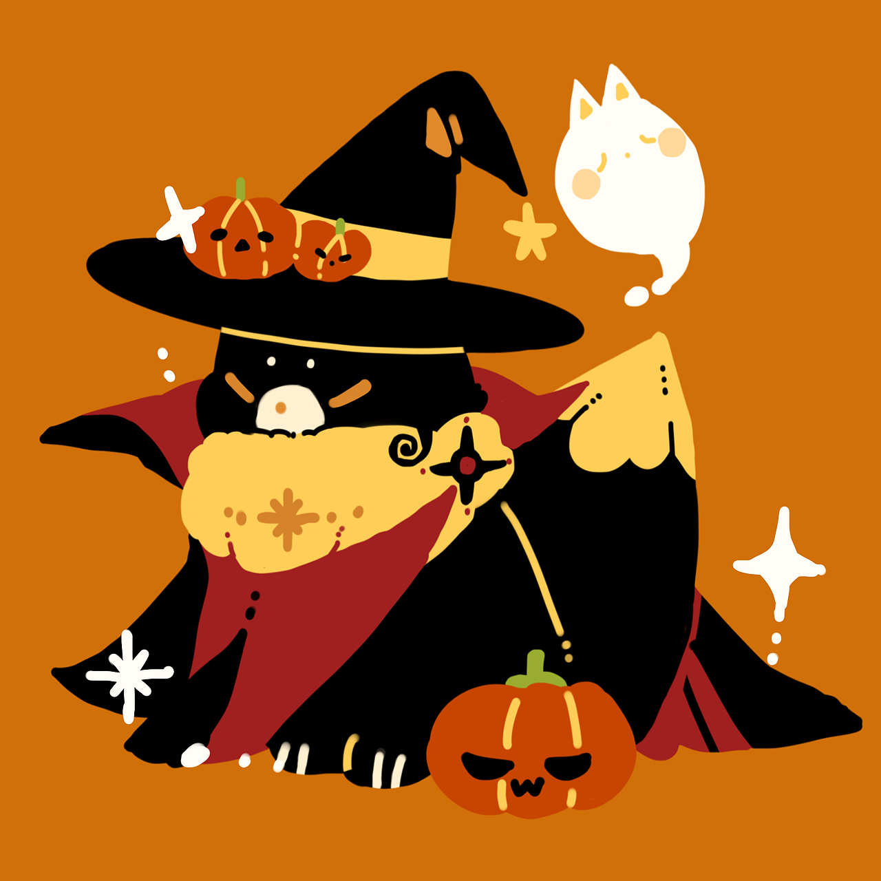 万圣节小煤狐狸🦊