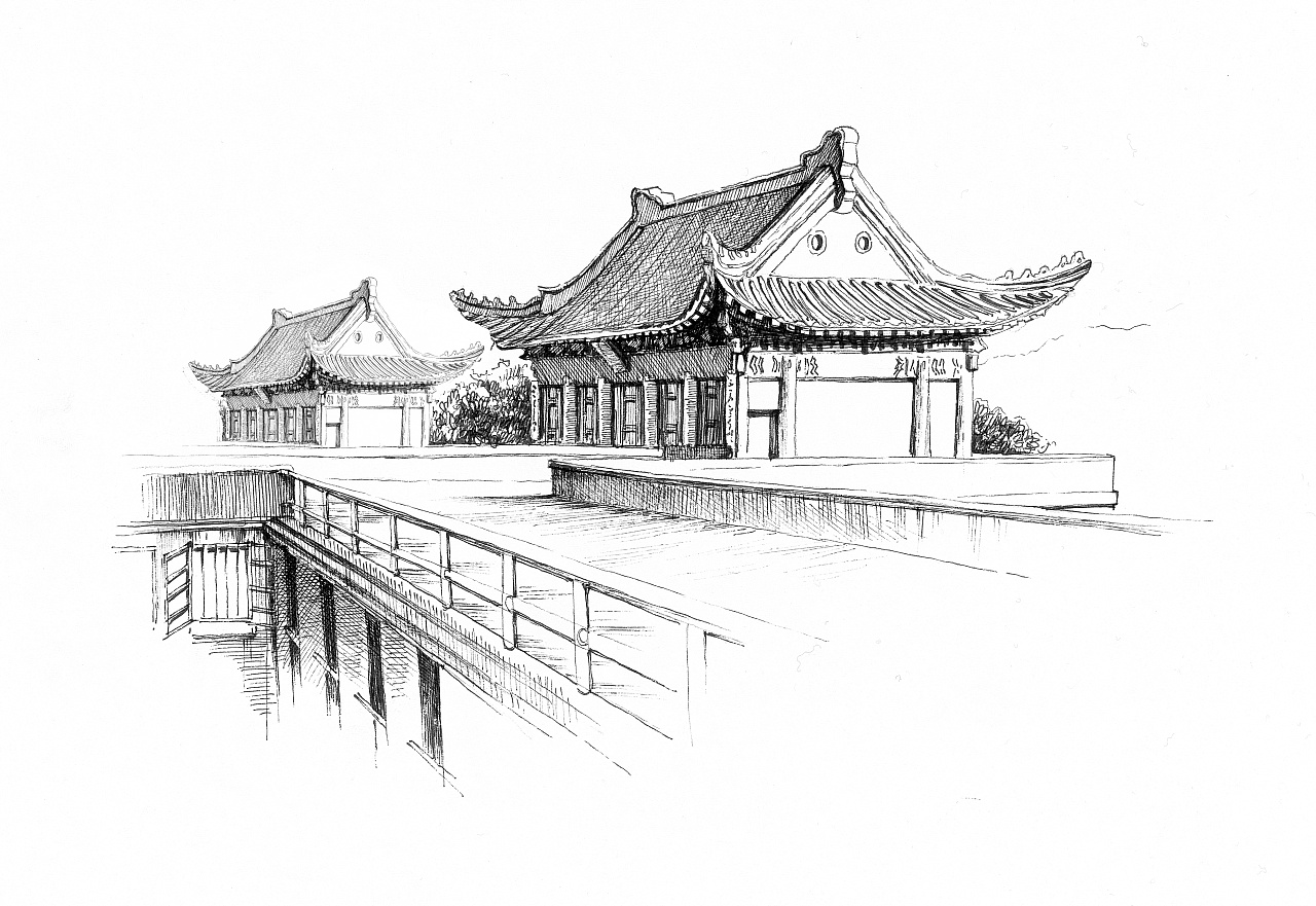 翻一翻曾经的图,源自举人手绘——《武汉大学》