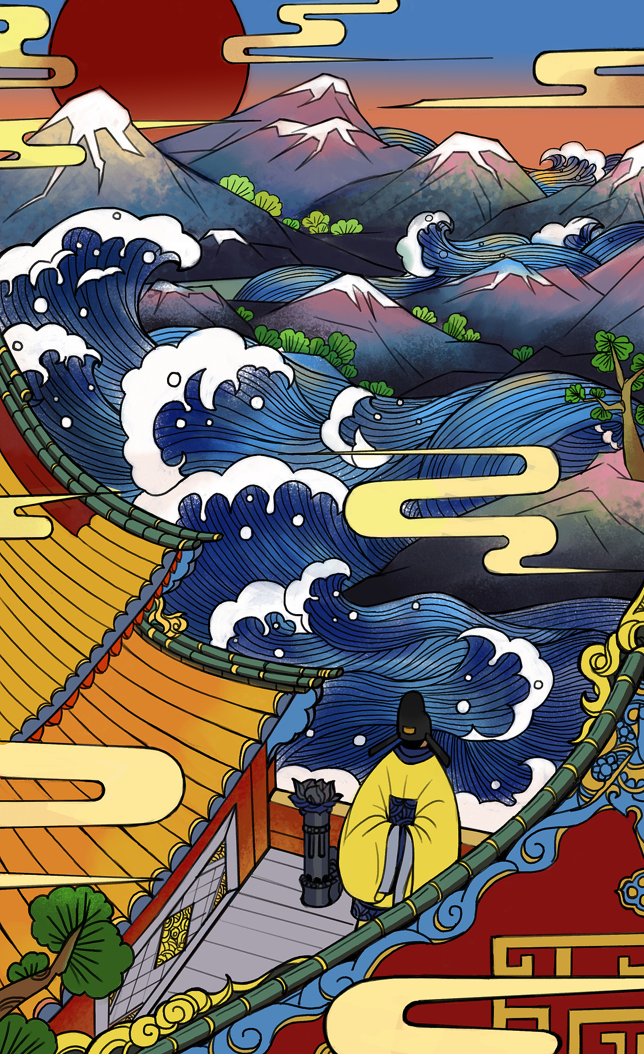 登鹳雀楼（图ZMjExNDkzMTM2） - 创作习作 - 站酷设计师Cunnin原创素材 - 站酷ZCOOL