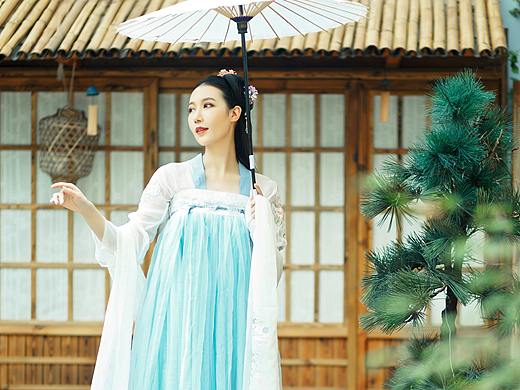 两弯似蹙非蹙笼烟眉，一双似喜非喜含情目。