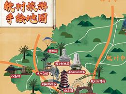 钦州旅游地图