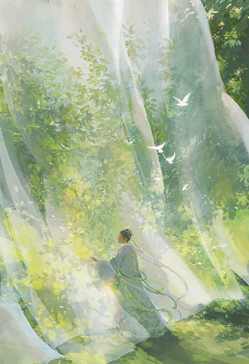 春风十里|插画|艺术插画|redmatcha__原创作品-站酷zcool