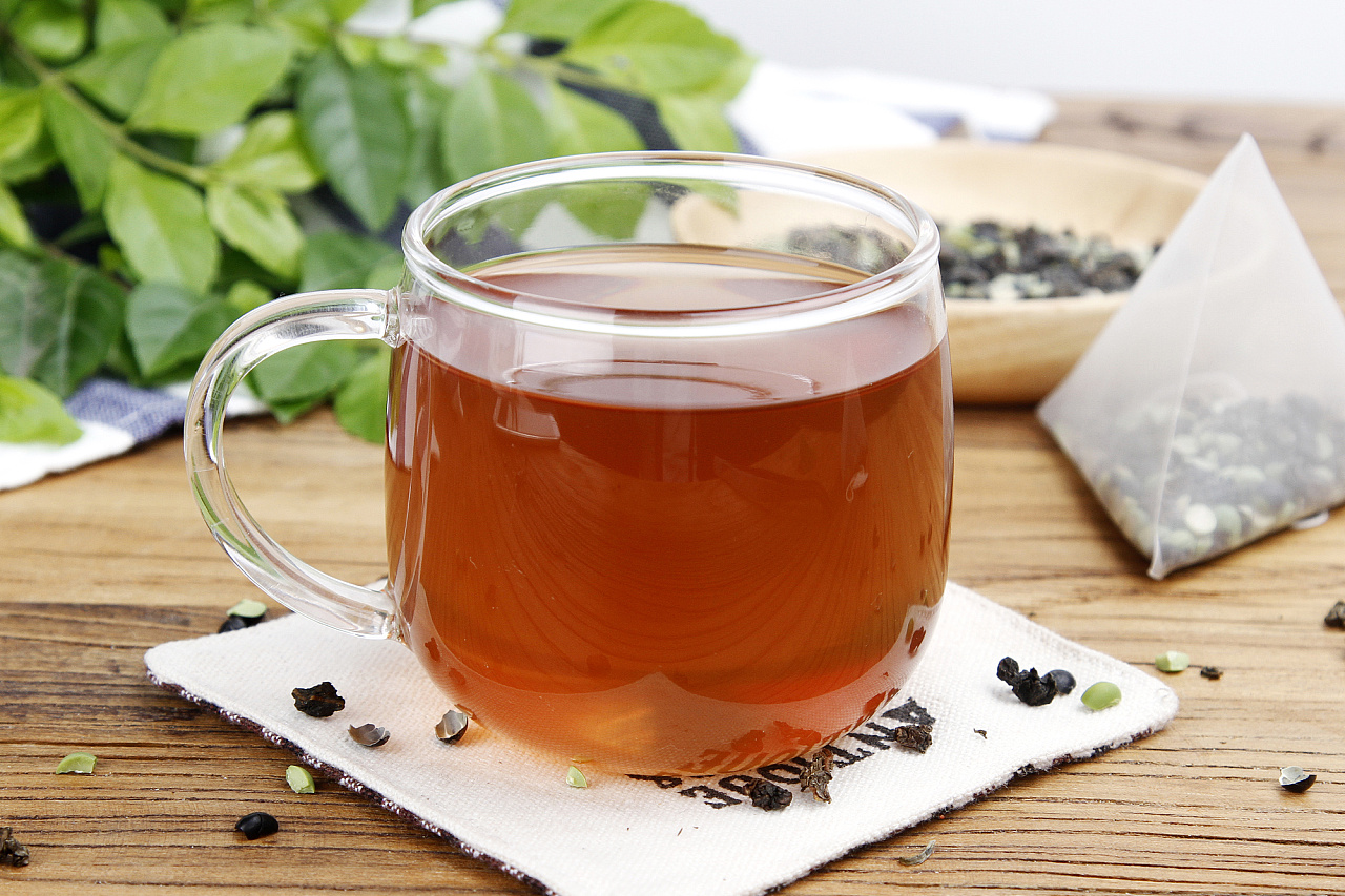 黑豆乌龙拍摄(三角袋泡五谷茶系列)