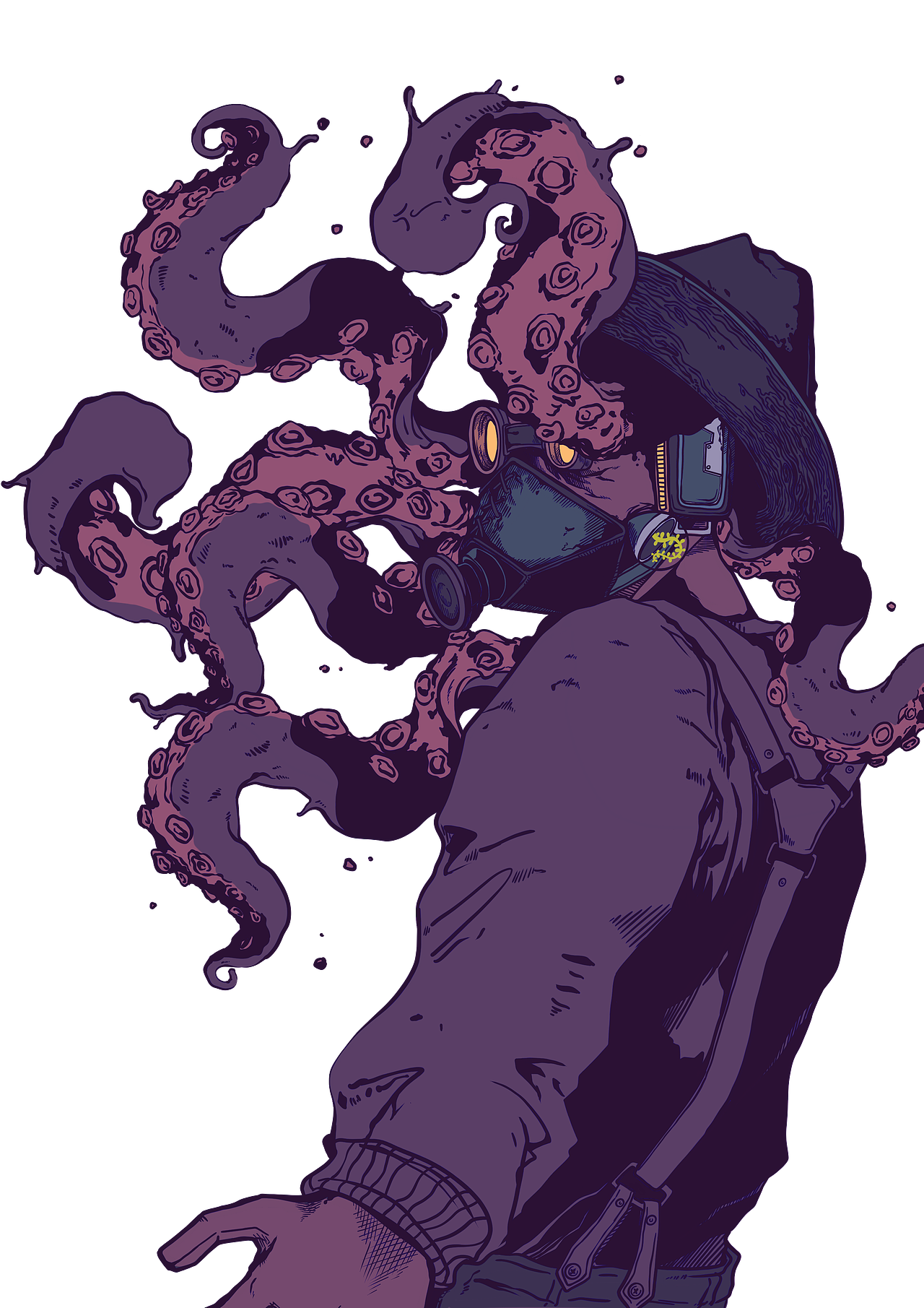 KRAKEN（图ZMTg1MTI4NzI0） - 商业插画 - 站酷设计师笔梦墨影原创素材 - 站酷ZCOOL