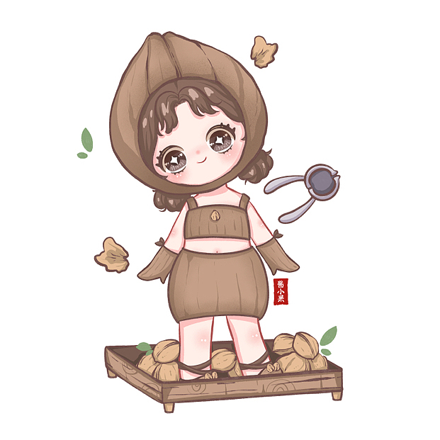 原创-徽州特产拟人插画