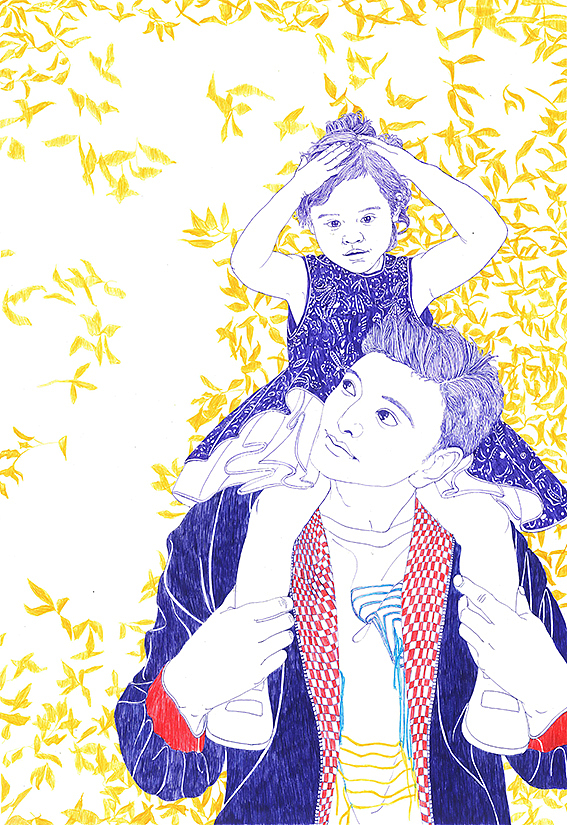 圆珠笔插画手绘（图ZODg3NDY2MzI=） - 创作习作 - 站酷设计师没有芽的绿豆原创素材 - 站酷ZCOOL