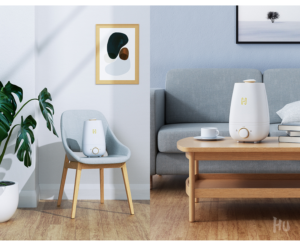 加湿器渲染 吹风机渲染 音箱渲染 耳机渲染 OC产品渲染