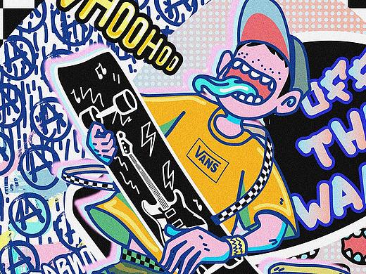 VANS比赛的图（个人主页-ZNDQ0OTY3MzI=） - 商业插画 - 站酷设计师Jearno原创素材 - 站酷ZCOOL