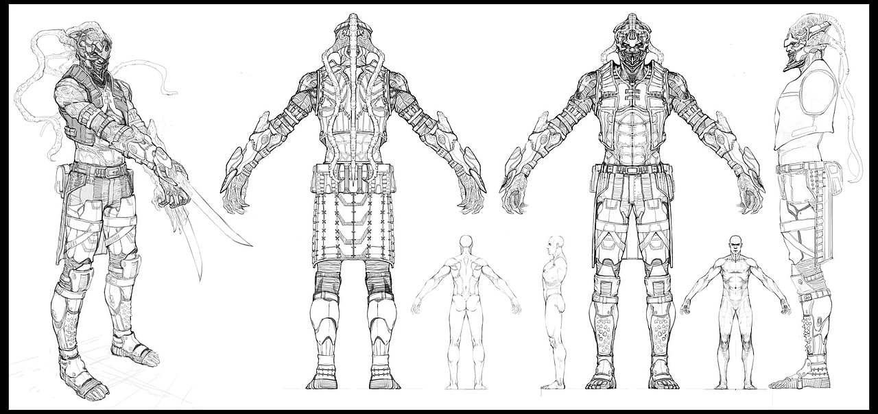 很久之前画的设定稿（图ZNTkxMzA1NTY=） - 概念设定 - 站酷设计师Herman_CG原创素材 - 站酷ZCOOL