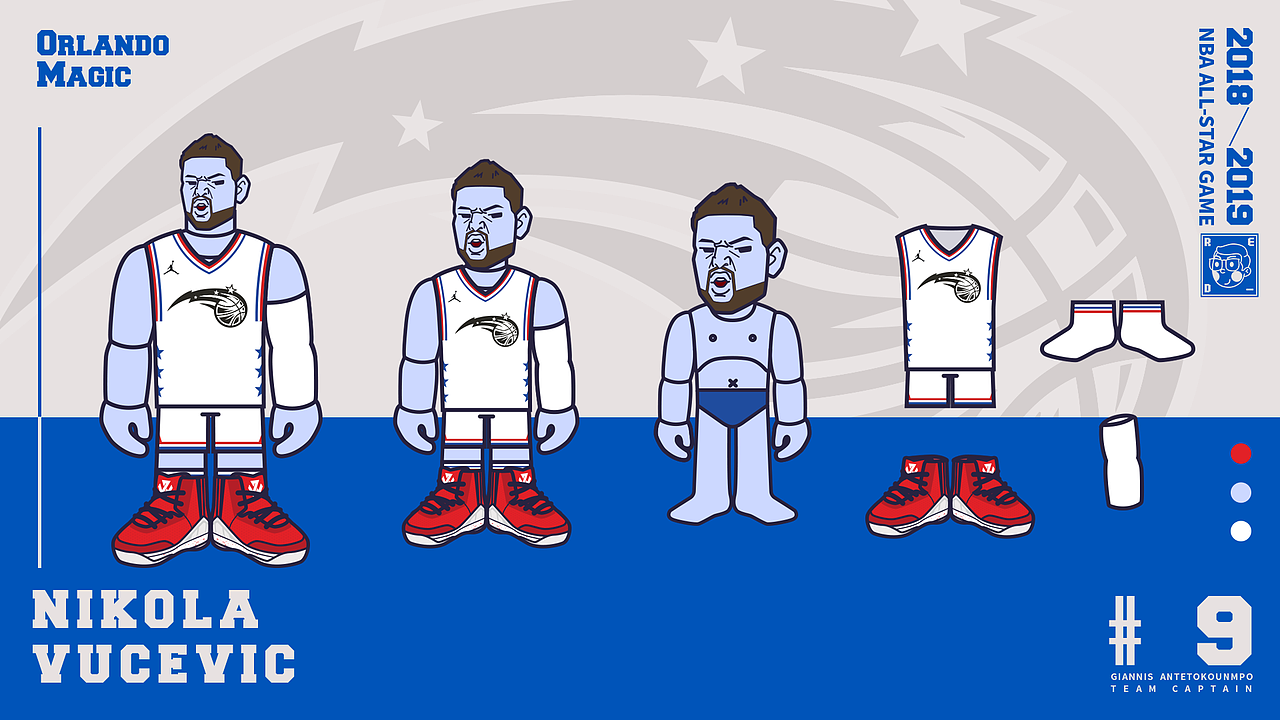 NBA ALL-STAR GAME 2019 大集合（图ZMTUxMjYyNjE2） - 创作习作 - 站酷设计师洪猙獰_原创素材 - 站酷ZCOOL