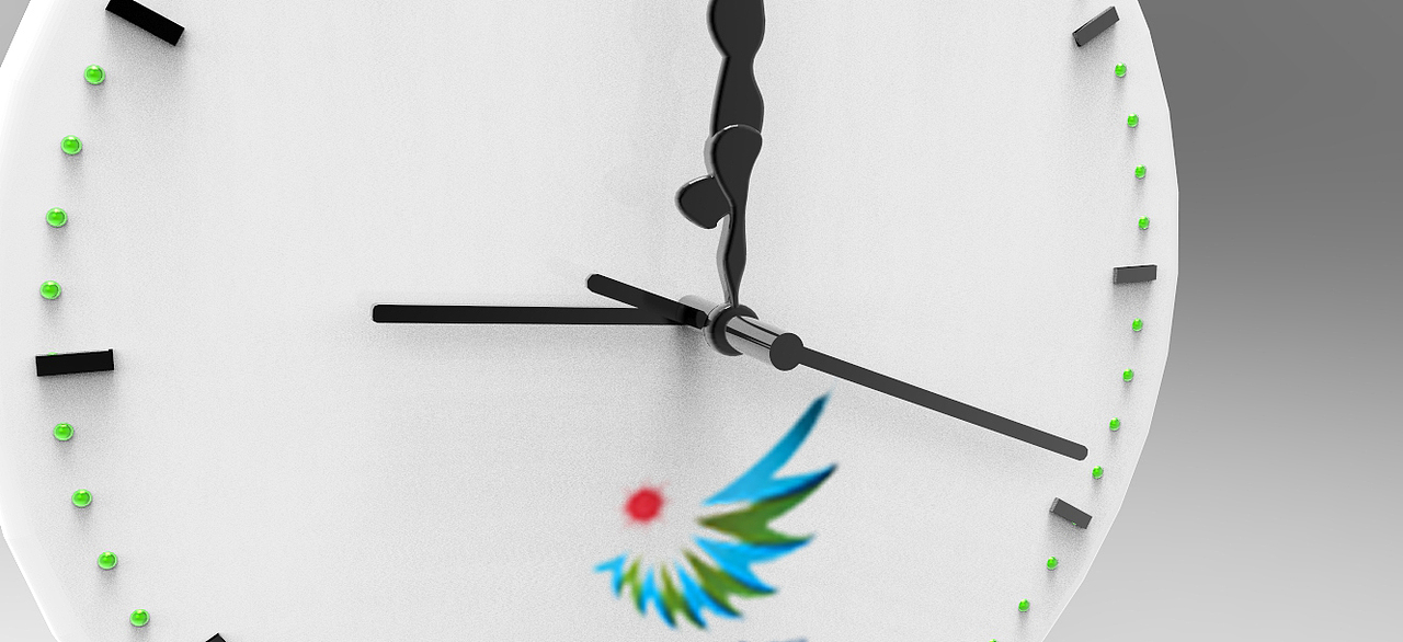 单杠时钟-纪念品设计