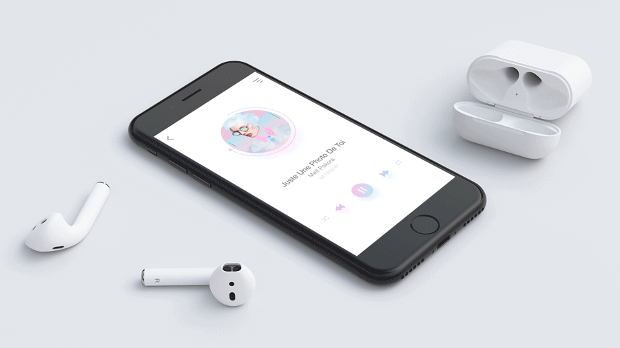 Smart home music player（图ZNzg5NDc3Njg=） - APP界面 - 站酷设计师又见章鱼哥原创素材 - 站酷ZCOOL