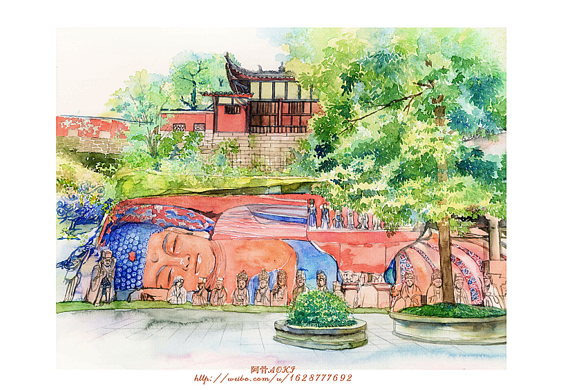 手绘城市系列重庆