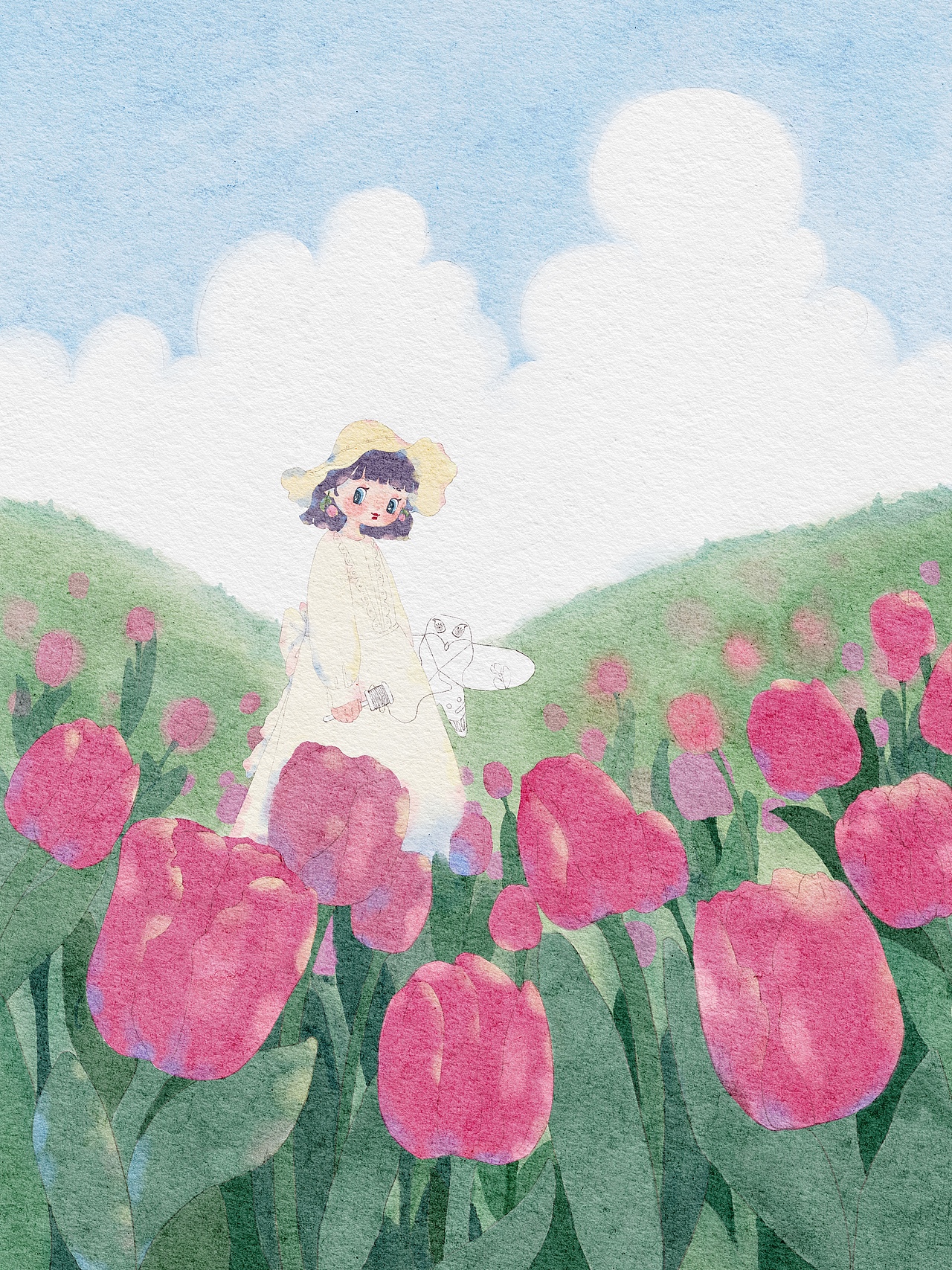 节气春分插画（图ZMjkyODA0ODQ0） - 创作习作 - 站酷设计师无寻wuxun原创素材 - 站酷ZCOOL