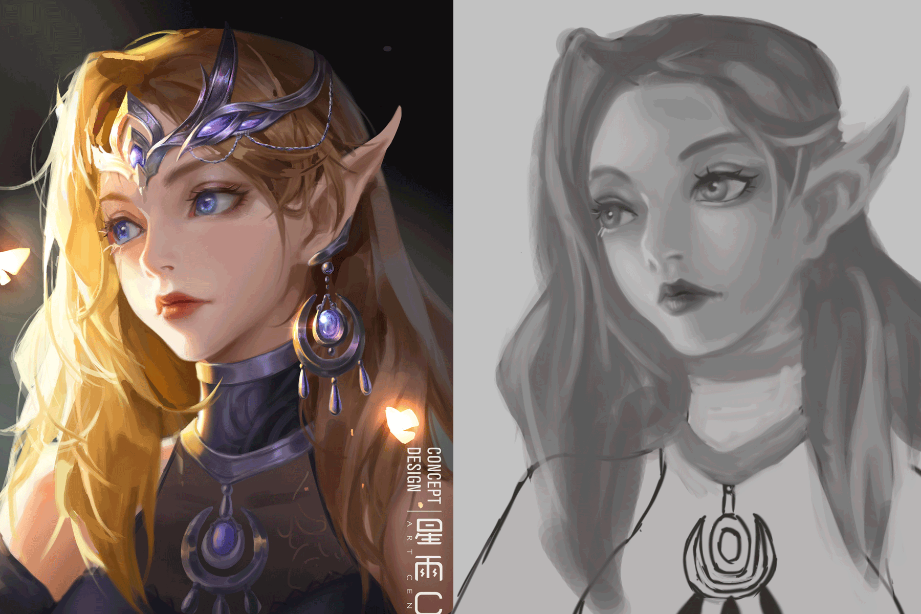 到第二年的学画记录