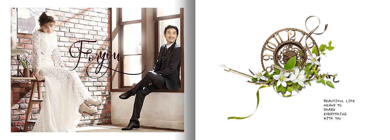 婚纱照相册 写真相册 摄影相册 相册模板 婚纱相册模板 韩式婚纱照排版 婚纱照排版 排版 版式设计