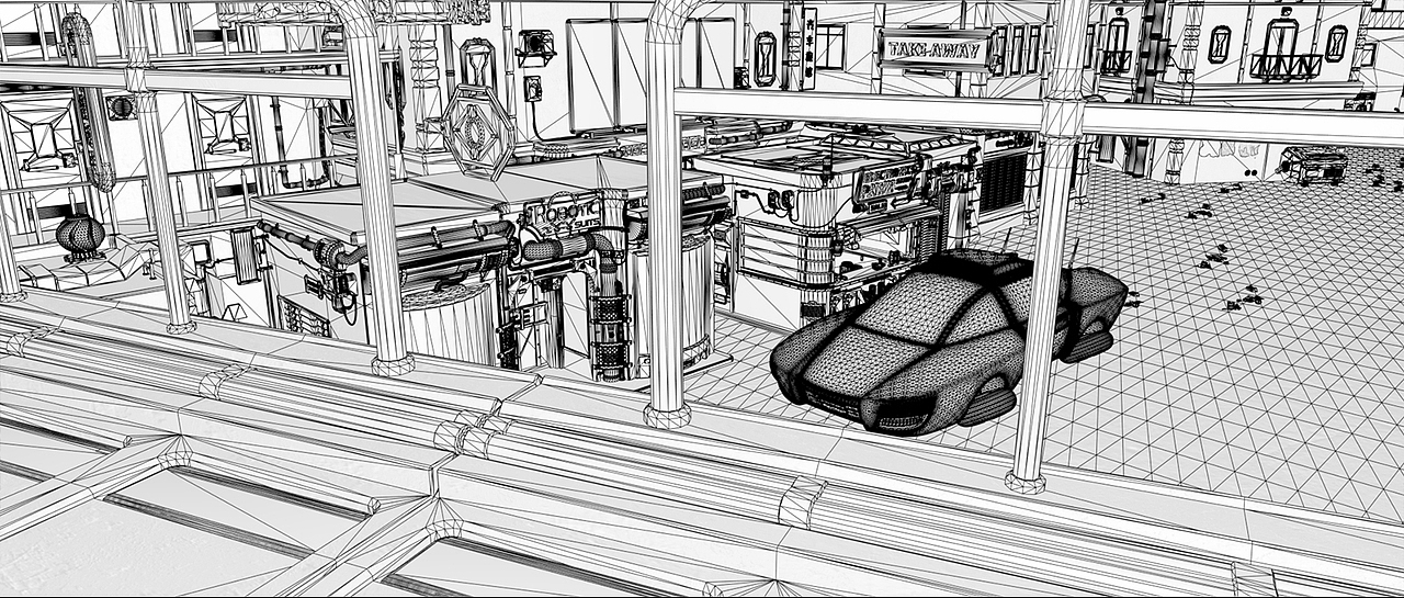 赛博朋克风格练习（图ZMjY1ODUyMjMy） - 场景 - 站酷设计师行世浮生原创素材 - 站酷ZCOOL