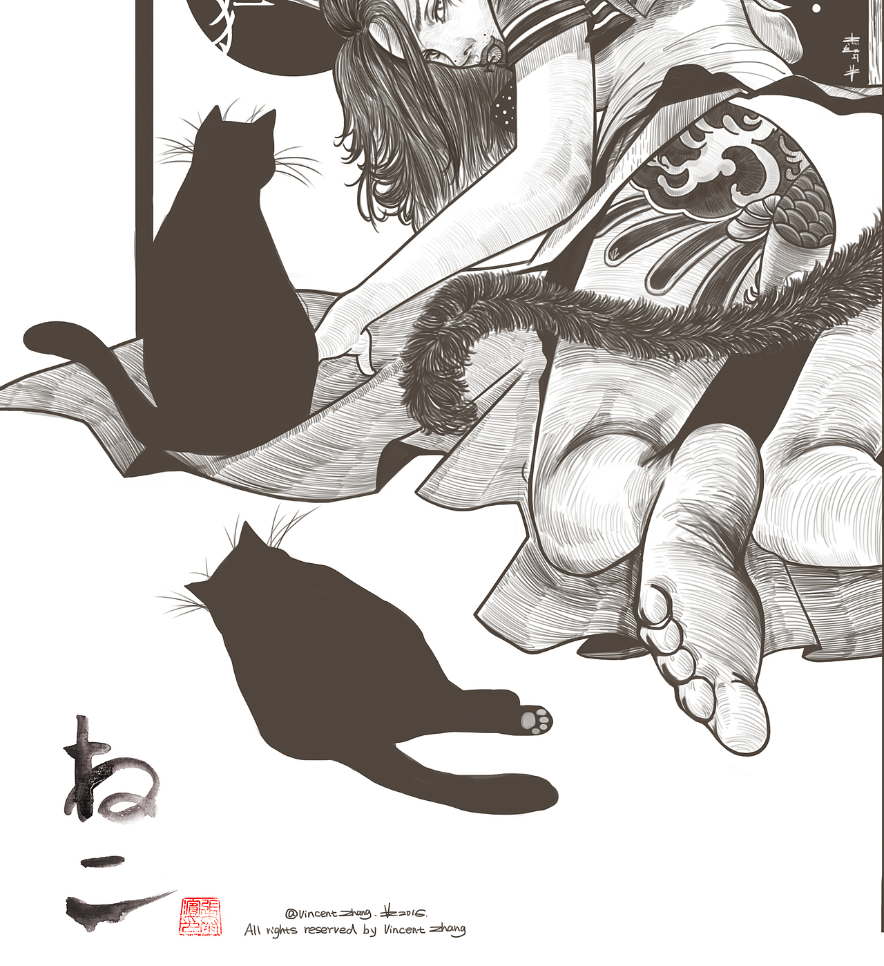 猫 neko（图ZNTcxMzgzMjg=） - 商业插画 - 站酷设计师文森的魔力鲨原创素材 - 站酷ZCOOL
