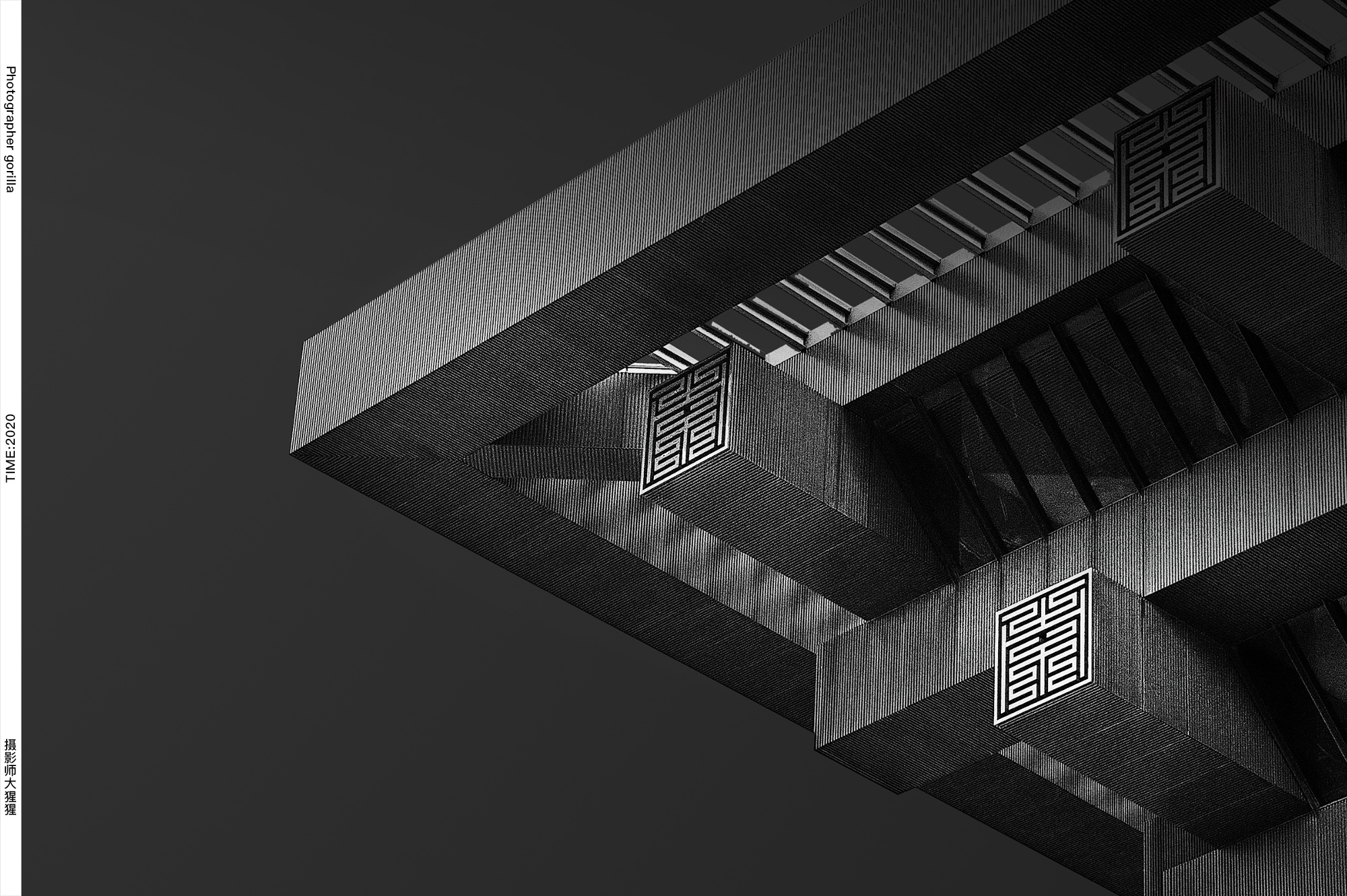 黑白建筑摄影创意摄影后期黑白灰中华艺术宫