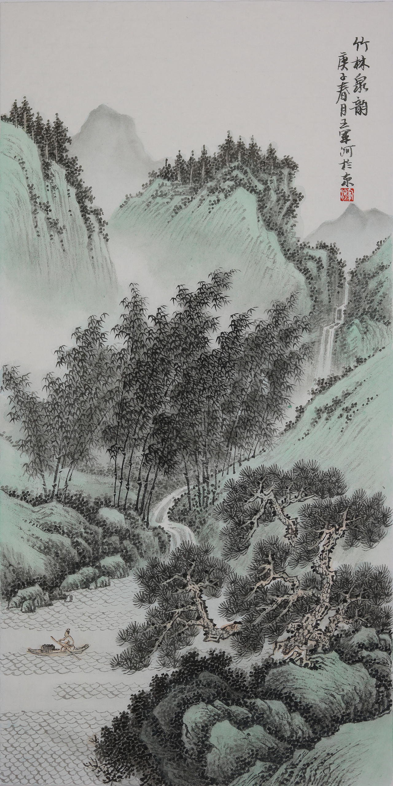 画院深造,得到李小可,石齐等名家亲授指点 2019年出版《青绿山水实技