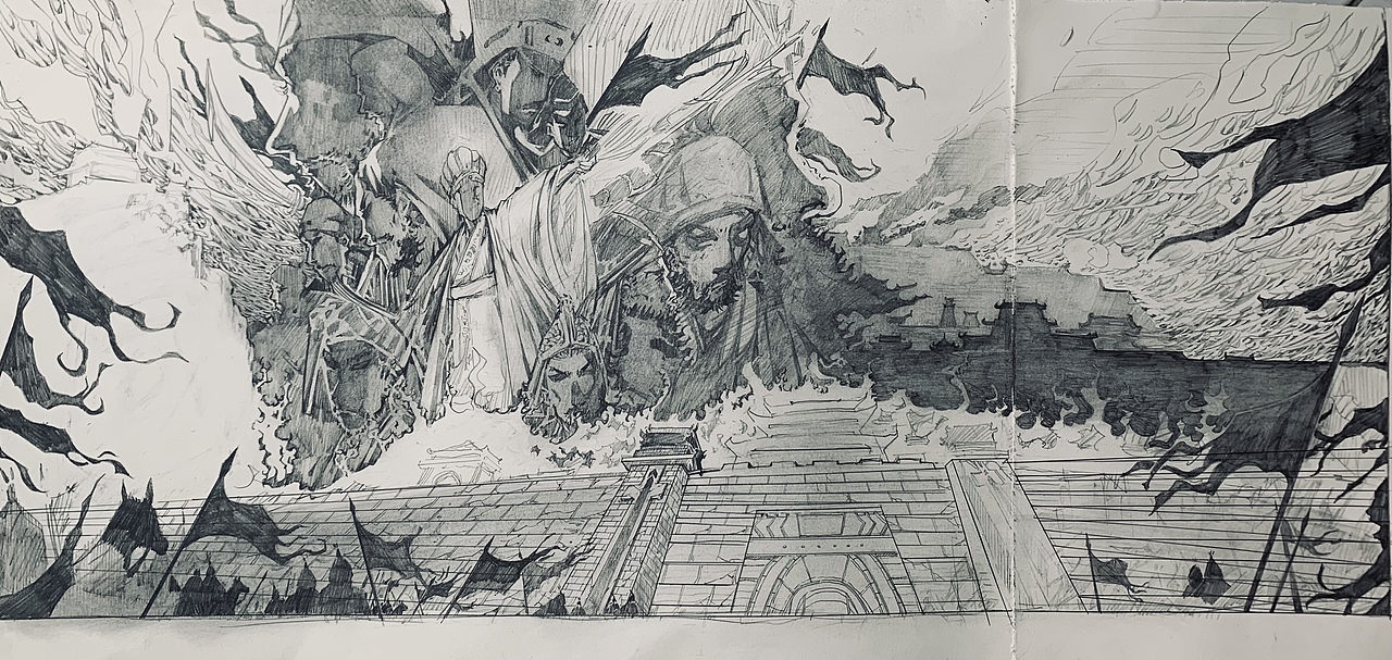 新华文轩x武侯祠《三国演义》礼盒封面插图设计（图ZMzM3NzQyNzcy） - 绘本 - 站酷设计师妥妥toto原创素材 - 站酷ZCOOL