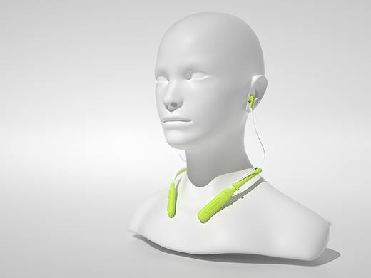 一款蓝牙耳机渲染视频