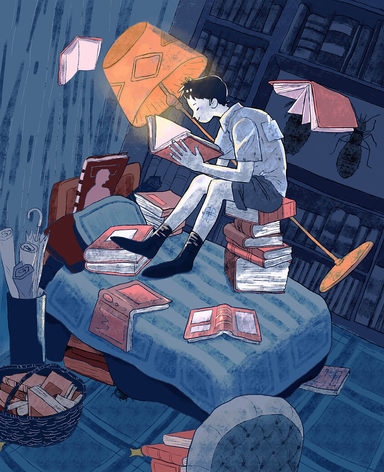 房间-神秘的私人空间|插画|创作习作|蟹黄仙贝 - 原创作品 - 站酷