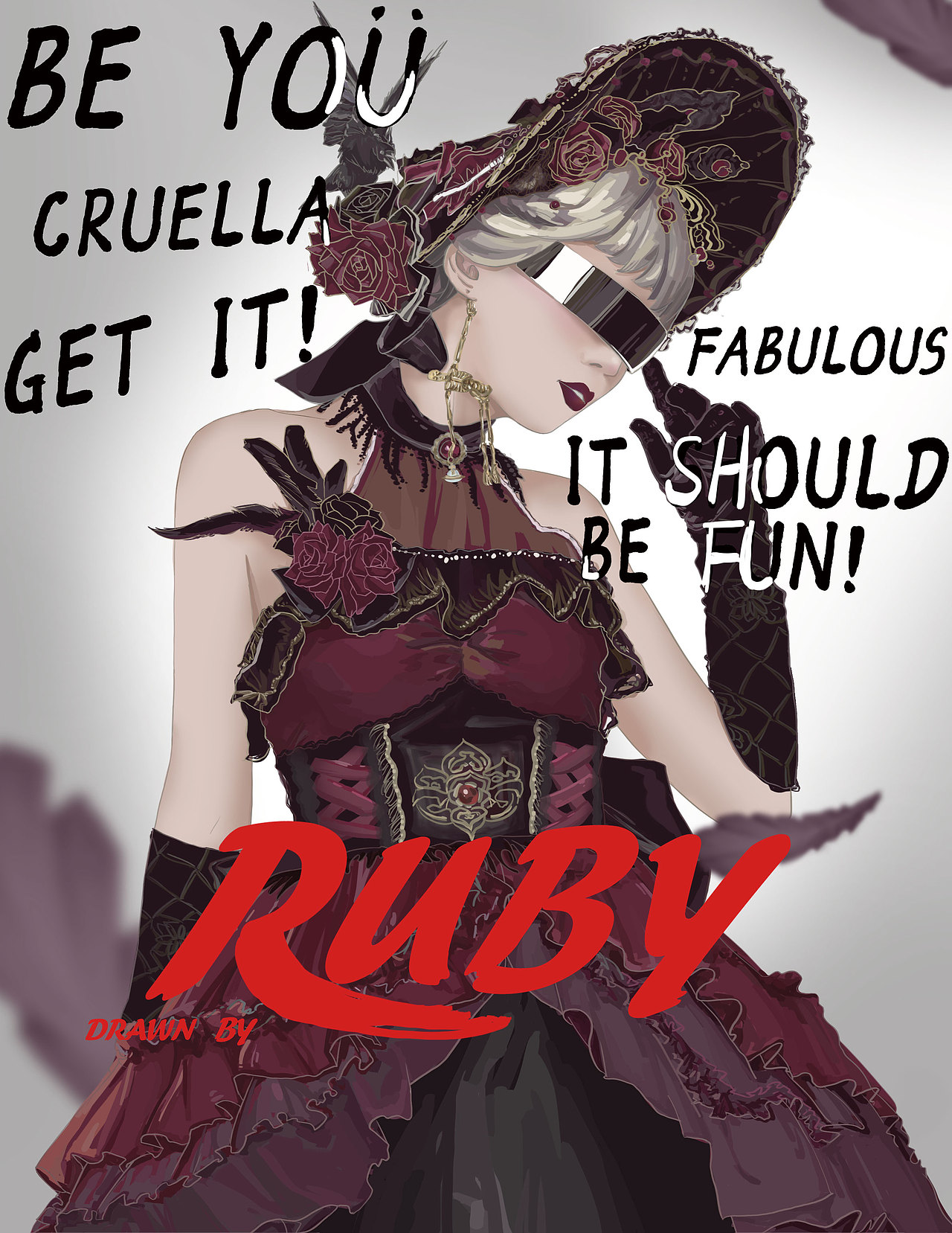 哥特风Lolita（图ZMzE3NzY3ODAw） - 创作习作 - 站酷设计师是卡子原创素材 - 站酷ZCOOL