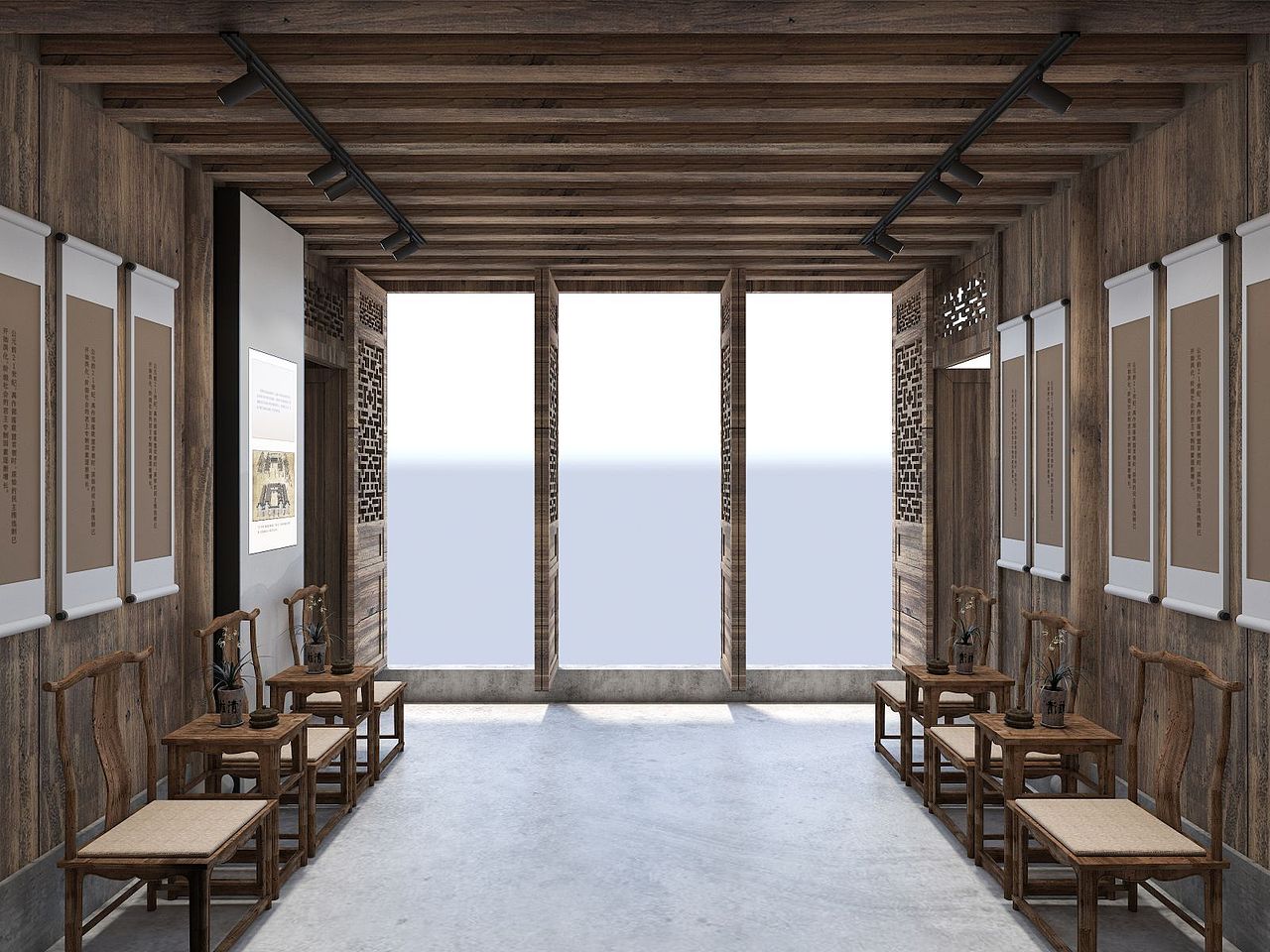 中式展馆设计：中堂（图ZMzMyMTExMDE2） - 展陈设计 - 站酷设计师Mr蓝先生原创素材 - 站酷ZCOOL