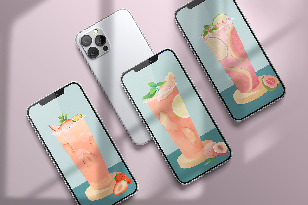 奶茶插画总结（图ZMjc4MDU4ODYw） - 商业插画 - 站酷设计师一夏插画原创素材 - 站酷ZCOOL