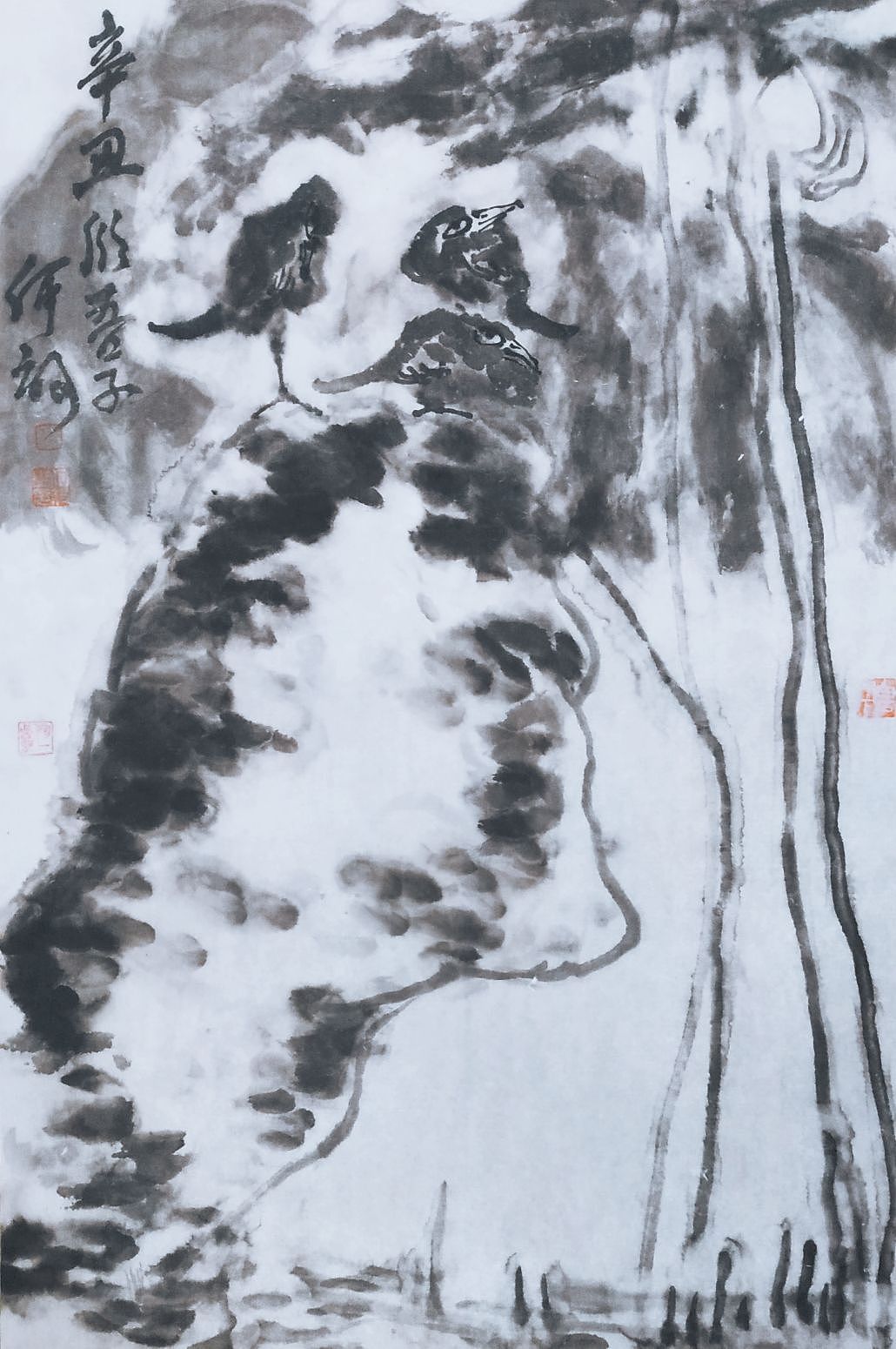 何放绘画小品。