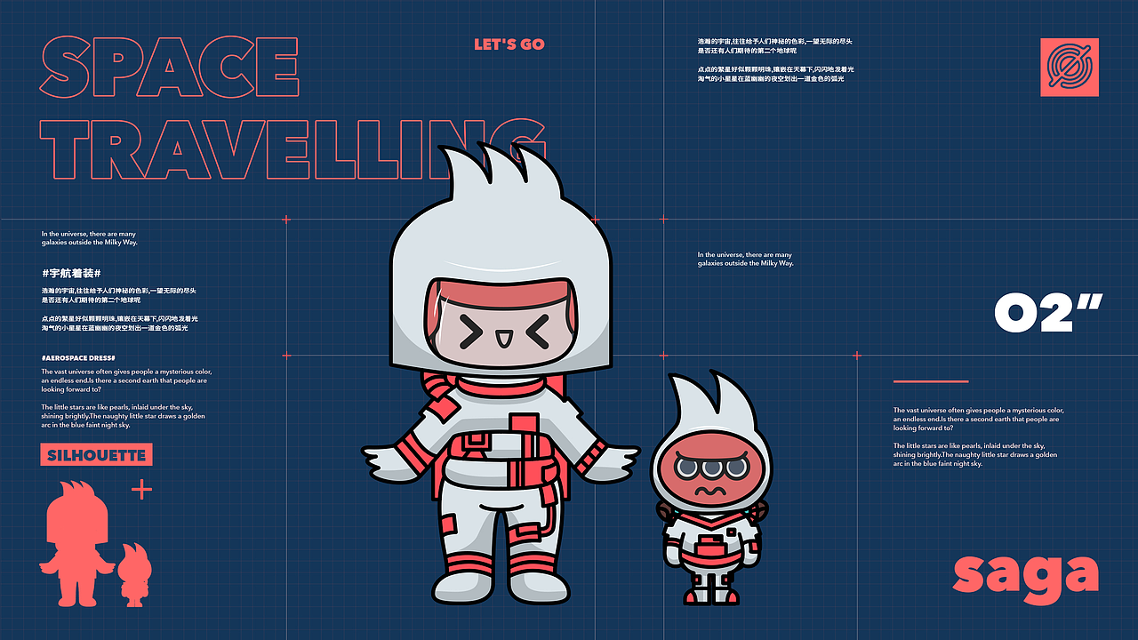 我们创作了不同的服饰延展。可以看到在不同换装的过程中,身体的结构和造型是不变的。