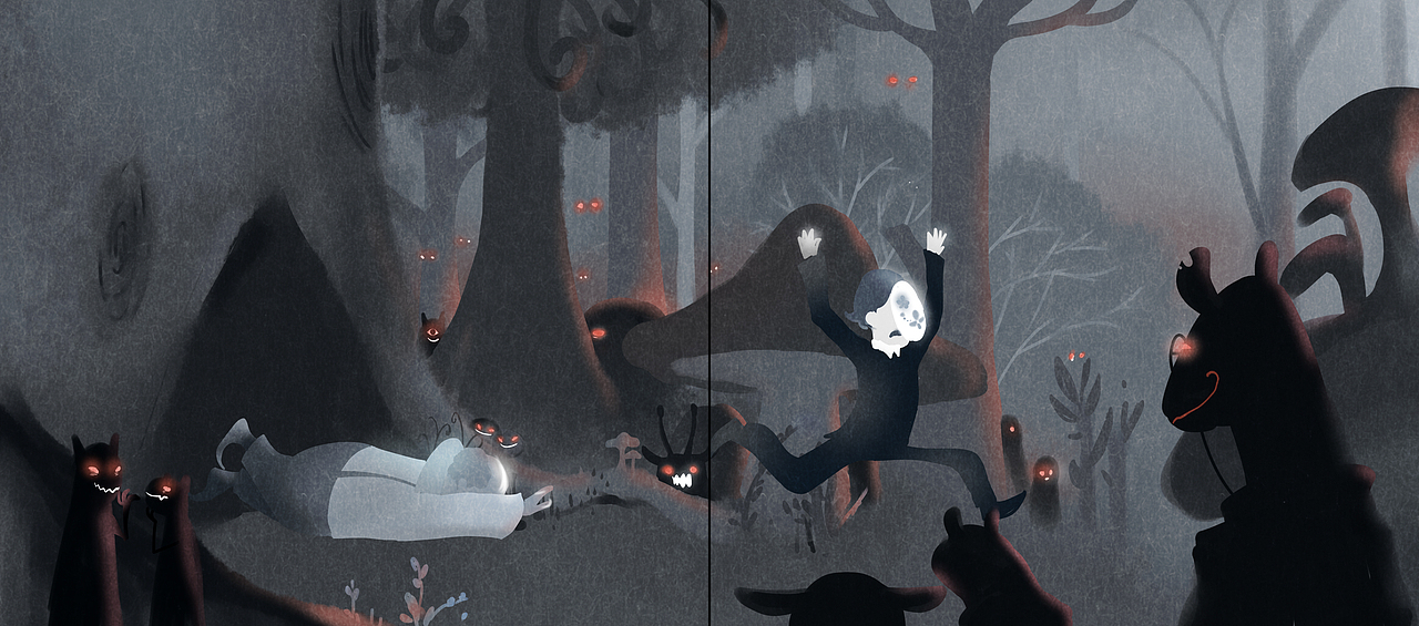 绘本《缝中人》（图ZMTY5NzYyMzcy） - 绘本 - 站酷设计师绳大人原创素材 - 站酷ZCOOL