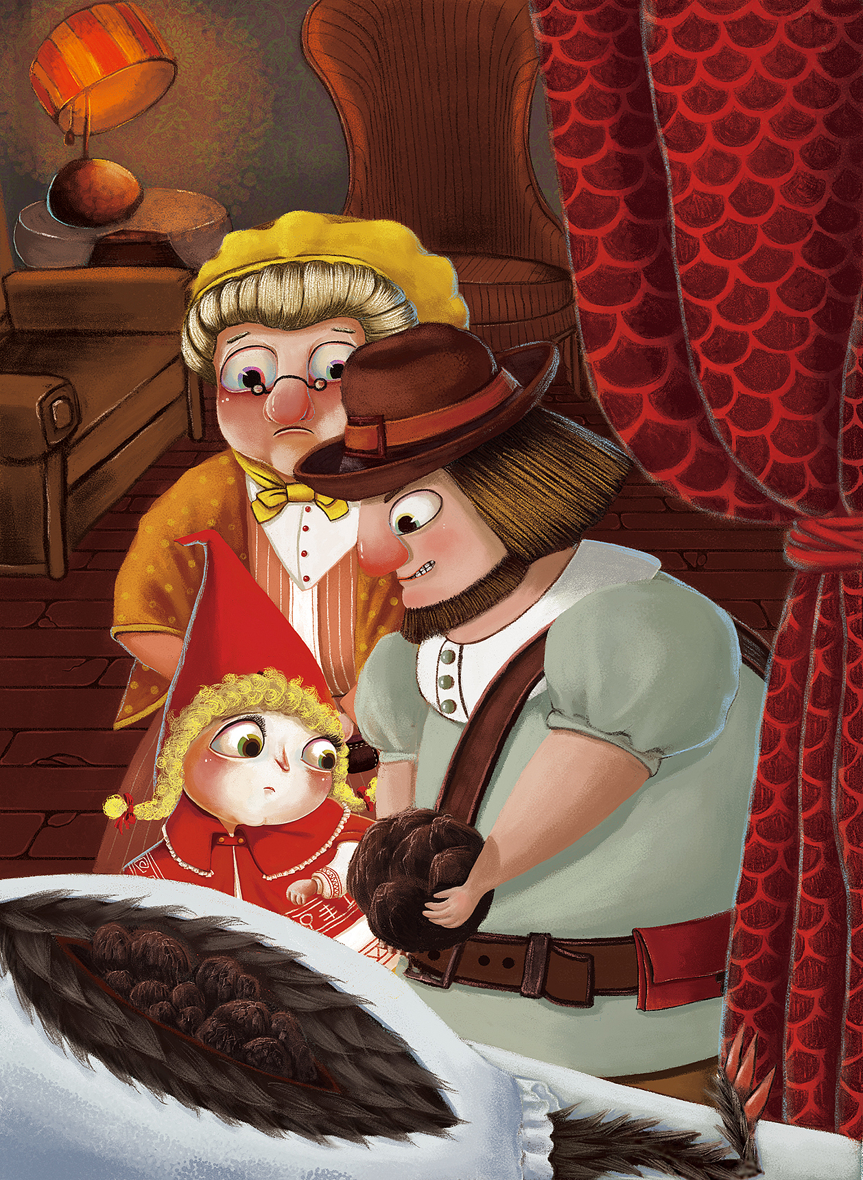 绘本小红帽内页成都/插画师/7年前/387浏览幸福的栖息地